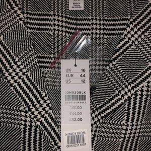 Topshop Houndstooth Blouse